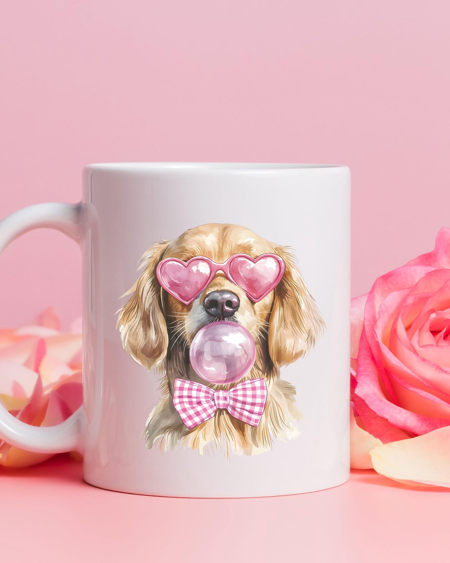 girly golden retriever for dog lover
